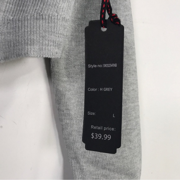 Roma Concepts Collection Long Sleeve Crop Zip Up Top, Women's Size L - H Grey - Picture 4 of 11